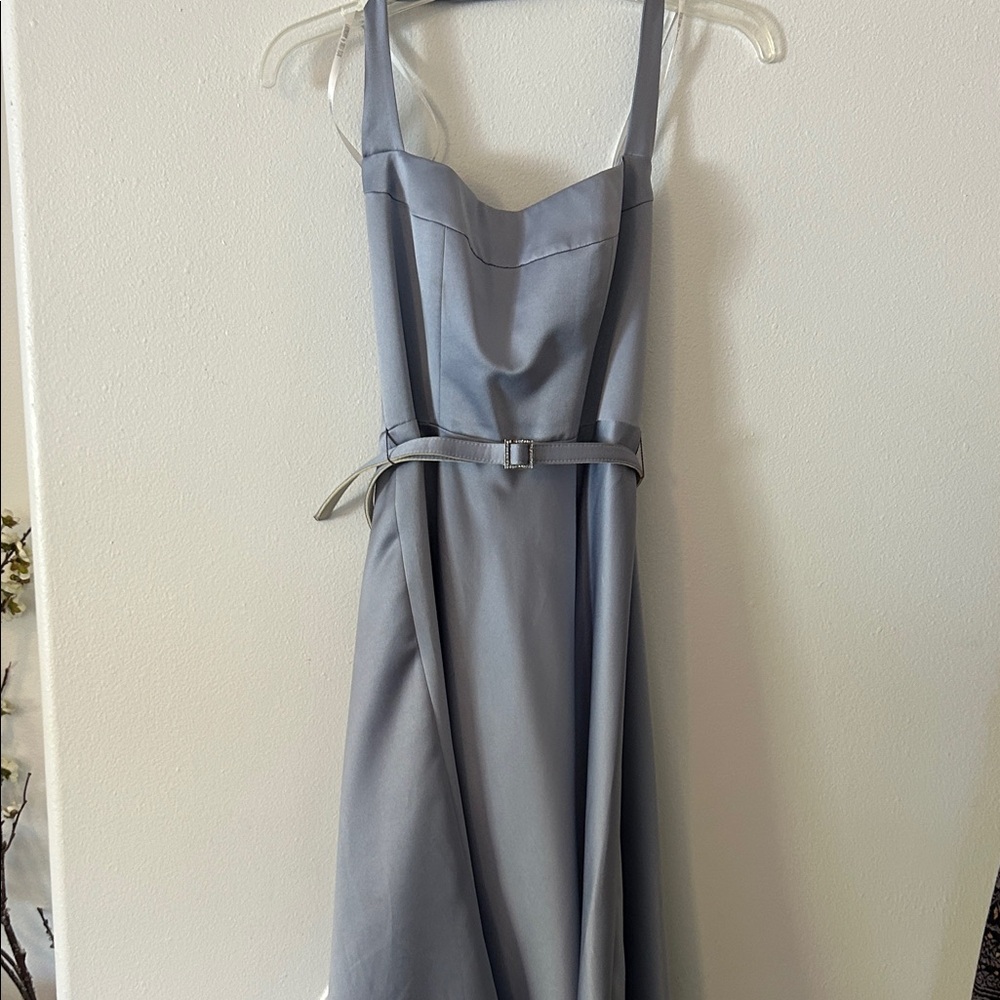 Laundry By Shelli Segal Gray Midi Dress